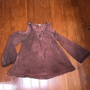 Boutique Cold Shoulder Top